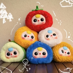 Hàng Chính Hãng - Blinbox babythree trái cây blind box set 6 ngẫu nhiên - cao ~ 13cm - Nặng 500gram - Túi Mù - Hộp Màu