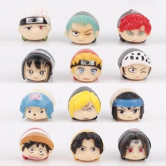 Mô Hình OnePiece và Naruto bộ 12 nhân vật chibi OnePiece và Naruto Cao : 2.5cm - Nặng : 110gram - Figure OnePiece và Naruto - No Box - N3-K42-T2-S2