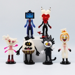 Mô hình Hazbin Hotel bộ 6 nhân vật Vaggie Angel Dust Alastor Charlie Morningstar Cao 10-11.5cm - Nặng : 200gram - Figure Hazbin Hotel - No Box n3-k41-t3-s2