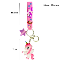 móc khóa kì lân hồng - Dây móc dài : 10.5cm - Mô Hình Cao : 4cm dài 7cm - Nặng : 50gram - No Box : bọc túi OPP