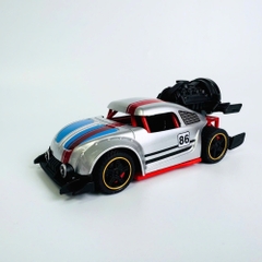 Mô Hình Xe phản lực màu bạc Hợp kim - bánh sau chạy cót - tạo khói - Dài 14cm - rộng 6cm - cao 5cm - nặng : 300gram - FULL BOX : box màu SKU : oto537d - K52-T4-S4