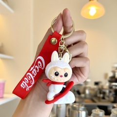 Móc Khóa labubu trượt tuyết - Dây móc dài : 10cm - Mô Hình Cao : 6cm - Nặng : 50gram - No Box : bọc túi OPP K76-T6-S6