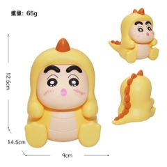 Hàng Rỗng Nhẹ - Mô Hình Shin khủng long vàng - Cao : 12.5cm - Nặng 100gram - No Box - (VAT E523-59)