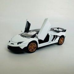 Mô Hình xe Lambogini trắng 1:32 Hợp kim có thể mở cửa - bánh sau chạy cót - Dài 15cm - cao 4cm - nặng 500gram - Figure Oto - FULL BOX : box màu - SKU : oto414 n3-k1-t2-s2