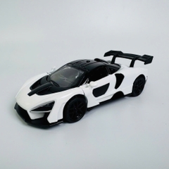 Mô Hình Xe Đua Trắng tỉ lệ 1:36 Hợp kim có thể mở cửa - bánh sau chạy cót - Dài 12.5cm - rộng 5.5cm - cao 3.5cm - nặng : 300gram - FULL BOX : box màu SKU : oto539c - K52-T4-S8