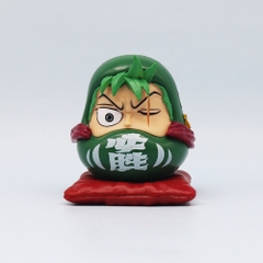 Mô Hình OnePiece zoro chibi Tượng thần tài Daruma - Cao 7.5cm - nặng 200gram - Figure OnePiece - Có Hộp Màu - N1-K21-T3-S2