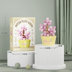 Combo 3 bộ lắp ghép chậu hoa - 67 hạt - Full Box - Sku : LG-W1503-12 ( VAT 001-C3-11 ) - K116-T2-S12