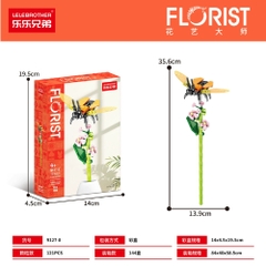 Bộ lắp ghép Hoa & côn trùng 121pcs. SKU: LG-9127-8 ( VAT 001-06-11 ) - K129-T1-S8