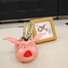 Mô Hình Lợn Natra ( Hộp Đựng Bút ) - Cao 12.5cm - nặng : 76gram - SKU : sh850g - ( Vat : E729-75 ) T4