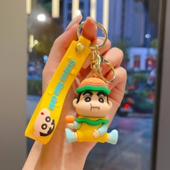 móc khóa shin cosplay hamberger - dây dài 11cm mô hình cao 6cm - nặng : 50gram - no box N3-T3
