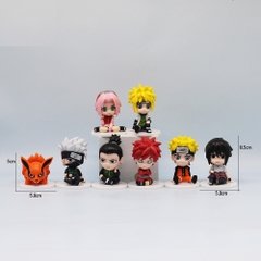 Mô hình Naruto - combo 8 nhân vật Naruto Sakura Gaara Shikamaru Itachi Kakashi Lee Orochimaru Tsunade... - Figure Naruto - No Box - N3-K39-T1-S3
