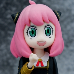 MÔ HÌNH ANYA FORGER - SPY X FAMILY - TANTEI-GOKKO Dáng Ngồi Mặt Cười - Cao : 13.5cm - Nặng : 100gram - No Box - K19-T3-S3