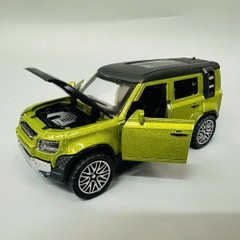 Mô Hình Ran Rover Defender  Xanh Rêu- tỉ lệ 1:36 Hợp kim có thể mở cửa - bánh sau chạy cót - Dài 12cm - rộng 5cm - cao 4cm - nặng : 100gram - FULL BOX : box màu SKU : oto109 - N3-K11-T4-S4