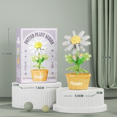 Combo 3 bộ Lắp Ghép Lego hoa cúc Hina - 91 hạt - Full Box - Sku : LG-W1504-08 - (VAT 001-C3-11) - K115-T2-S8