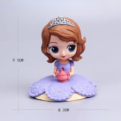 Mô Hình Công Chúa Váy tím - Cao : 9.5cm Nặng 90gr - No Box - K19-T3-S5