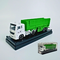 Mô Hình xe tải chở hàng màu xanh lá cây . tỉ lệ 1:64 - Dài 12.5cm - rộng 2.7cm - cao 5cm - nặng : 300gram - FULL BOX . SKU : oto510a