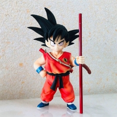Mô Hình Songoku kid cầm gậy dáng đứng - Cao 20cm - Nặng 300gram - No Box - Figure anime Dragon ball