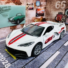 Mô Hình Xe ferari trắng họa tiết tỉ lệ 1:36 Hợp kim có thể mở cửa - bánh sau chạy cót - Dài 12.5cm - rộng 5.5cm - cao 3.5cm - nặng : 300gram - FULL BOX : box màu SKU : oto530c - K52-T2-S6