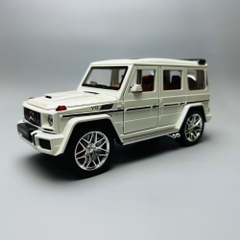 Mô Hình Xe G63 trắng 1:24 Hợp kim có thể mở cửa - bánh sau chạy cót - Có tiếng - đèn pha sáng - Dài 22cm - rộng 9.5cm - cao 9.5cm - nặng ~ 1000gram - FULL BOX : box màu SKU : oto137 -n3-k7-t2-s3