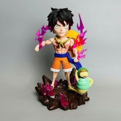 Mô Hình OnePiece luffy tập luyện cùng đệ tử - cao 19cm - nặng 270gram - Hộp Màu - Figure One Piece - N1-K45-T1-S3