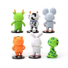 Mô Hình bộ 6 Shin bút chì cosplay động vật - Cao 8-10cm - nặng 300gram - Figure Cậu Bé Bút Chì - bọc túi OPP - Hộp Màu - HM116 - N3-K60-T2-S1