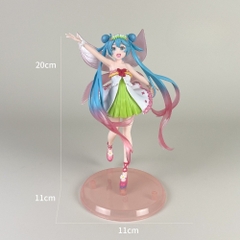 Mô Hình Hatsune Miku dáng đứng múa - Cao 20cm - nặng 200Gram - Figure Miku - Có Hộp màu - N1-K54-T3-S2