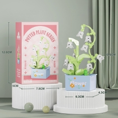 Combo 2 bộ Lắp Ghép Lego hoa linh lan - 116 hạt - Full Box - Sku : LG-W1604-01 ( VAT 001-C2-11 ) - K126-T2-S1