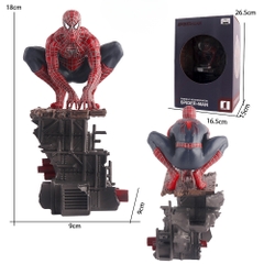 Mô Hình Spider-Man Ngồi Tường - Cao 18cm - Nặng 551gram - Figure Người Nhện Marvel - Hộp Màu - box màu- K21-T3-S1