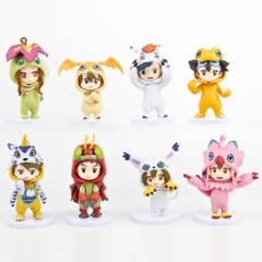 Mô Hình Digimon Adventure bộ 8 nhân vật Bản B Cao : 8-10cm - Nặng : 400gram - Figure Digimon Adventure - No Box - Bọc Túi Opp n3-k40-t2-s1