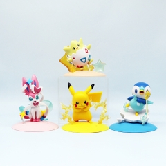 Mô Hình POKEMON Bộ 4 Pokemon có đế - Cao 8-10.5cm - Nặng 350gram - Pokemon - No Box - Bọc Túi OPP - N3-K35-T2-S1