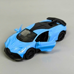 Mô Hình Xe Bugati xanh , tỉ lệ 1:43 Hợp kim có thể mở cửa - bánh sau chạy cót - Dài 10cm - rộng 4.5cm - cao 3cm - nặng : 200gram - FULL BOX : box màu SKU : oto499 -  K70-T1-S5