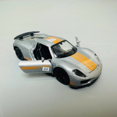 Mô Hình xe Ferrari xám vạch cam 1:36 Hợp kim có thể mở cửa - bánh sau chạy cót - Dài 12cm - rộng 5cm - cao 4cm nặng : 200gram - FULL BOX : box màu SKU : oto308 - N3-K9-T2-S1