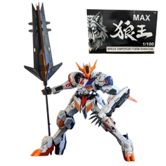 Hàng Cao Cấp - Mô hình Gundam HG 1/100 Max babatos trắng cam - Cao 17cm - nặng 150gram - Figure Gundam - Hộp Đen Sói - SKU : 5056827 K28-T4-S9