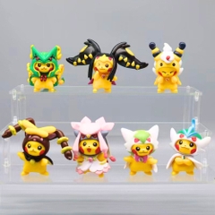 Mô hinh bộ 7 Pikachu cosplay siêu dễ thương . Cao 7cm , nặng 450gram - No Box -  K32-T2-S9