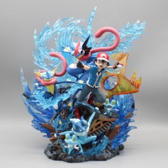 Hàng Cao Cấp -  Mô Hình Pokemon Satoshi bản cao cấp - Có led Đế - Cao : 30cm - Ngang : 33cm - Nặng : 2 kg - Figure pokemon - Full Box - N3-T5