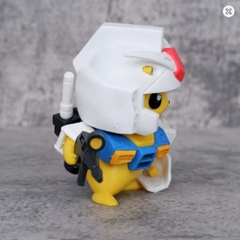 Mô Hình Pokemon pikachu cosplay dáng đứng - Cao 10cm - nặng 300gram - Figure pokemon - No Box - (VAT : G873-84) - K9-T2-S7