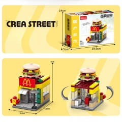 Bộ Đồ Chơi Lắp Ghép Mô Hình Cửa Hàng McDonald's - 118pcs - Full Box - Sku : LG-8924-2 ( VAT 001-11-11) K120-T1-S2