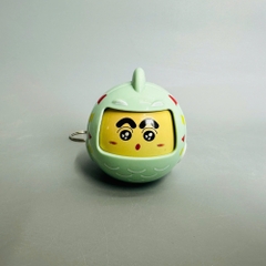 Móc Khoá mô hình shin đổi mặt cosplay cá xanh- cao : 6.3cm - rộng : 6.1cm - figure shin - No Box - n3-k18-t4-s2