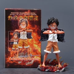 Mô Hình OnePiece luffy thiên thần có cánh - cao 17cm - nặng 243gram - Figure One Piece - Hộp Màu - N1-K52-T4-S2