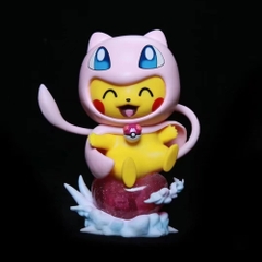 Hàng Cao Cấp -  Mô Hình Pokemon pikachu cosplay mew bản cao cấp - Cao : 12cm - Nặng : 300gram - Figure pokemon - Full Box - N1-K51-T4-S2
