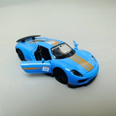 Mô Hình xe ferari xanh vạch cam 1:36 Hợp kim có thể mở cửa - bánh sau chạy cót - Dài 12cm - rộng 5cm - cao 4cm nặng : 200gram - FULL BOX : box màu SKU : oto312 - N3-K10-T2-S4