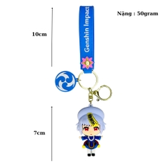 Móc genshin impact qiqi - Dây móc dài : 10cm - Mô Hình Cao : 7cm - Nặng : 50gram - No Box : bọc túi OPP N3-K62-T1- S1