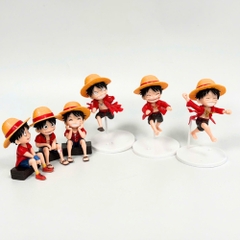 ( Giá 1 con - Bộ 6 con - Đặt Số Lượng 6 ) - Mô hình bộ 6 nhân vật Luffy siêu đẹp  . Cao 6-10cm , nặng 350gram - Figure One Piece - SKU : OP408 -  (VAT G873-79)- K26-T3-S7