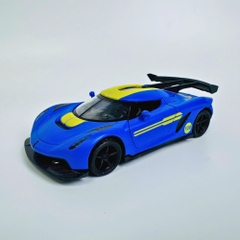 Mô Hình Xe Đua Xanh Vạch Vàng tỉ lệ 1:36 Hợp kim có thể mở cửa - bánh sau chạy cót - Dài 12.5cm - rộng 5.5cm - cao 3.5cm - nặng : 300gram - FULL BOX : box màu SKU : oto535b - K53-T2-S8