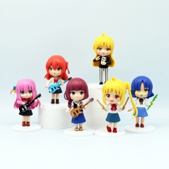 Mô Hình BOCCHI THE ROCK bộ 6 nhân vật - Cao 10-11cm - Nặng 350gram - Figure anime BOCCHI THE ROCK - No Box - Bọc Túi opp