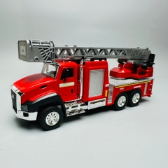 Mô Hình Xe Cứu Hoả tỉ lệ 1:50 Hợp kim có thể mở cửa - bánh sau chạy cót - Dài 18.5cm - rộng 5cm - cao 7cm - nặng : 200gram - FULL BOX : box màu SKU : oto115  N3-K9-T2-S4
