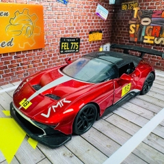 Mô Hình Xe Đua Đỏ Đậm tỉ lệ 1:36 Hợp kim có thể mở cửa - bánh sau chạy cót - Dài 12.5cm - rộng 5.5cm - cao 3.5cm - nặng : 300gram - FULL BOX : box màu SKU : oto534c - K53-T3-S3