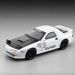Mô Hình Xe Mazda RX-7 Màu Trắng , tỉ lệ 1:32 Hợp kim có thể mở cửa - bánh sau chạy cót - Dài 16cm - rộng 6.3cm - cao 4.7cm - FULL BOX : box màu SKU : oto554b - ( VAT : 003-01-130 )- K51-T3-S2