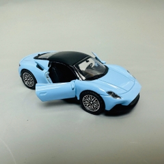 Mô Hình xe Maserati xanh ngọc 1:36 Hợp kim có thể mở cửa - bánh sau chạy cót - Dài 12cm - rộng 5cm - cao 4cm nặng : 200gram - FULL BOX : box màu SKU : oto309 - N3-K10-T4-S1