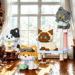 Đồ Chơi Lắp Ghép Lego bộ 6 Mèo Con - Full Box - Sku : LG-W1523 ( VAT 001-C6-30 ) K122-T2-S11